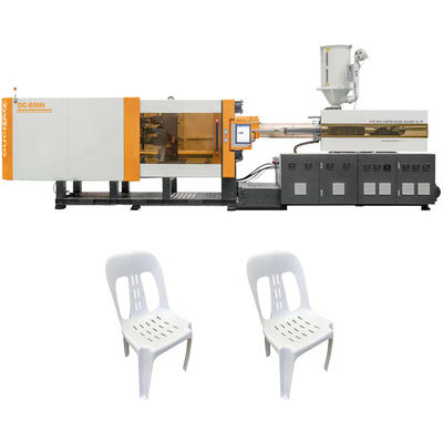 OUCO 800T High Accuracy Hydraulic Servo Snack Shops Plastic Dining Chairs With Backrests Injection Molding Machine